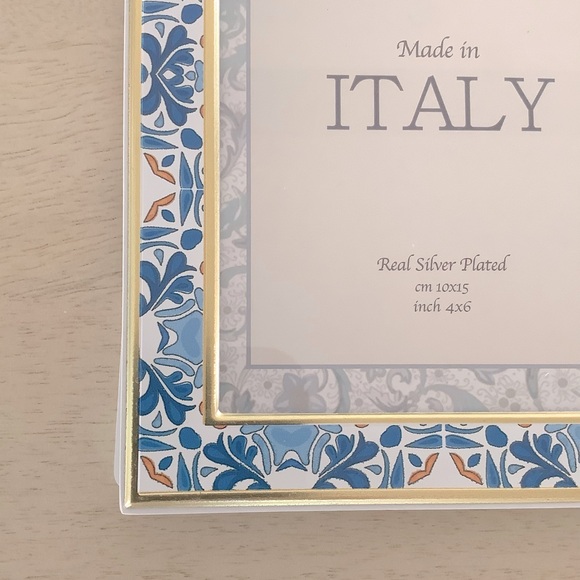 Italian Tile Print Picture Frame - Picture 2 of 6